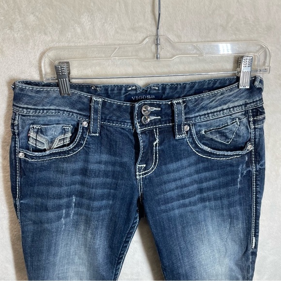 Vigoss The New York Capri women’s size 3/4 bling jewel buttons - Picture 7 of 10